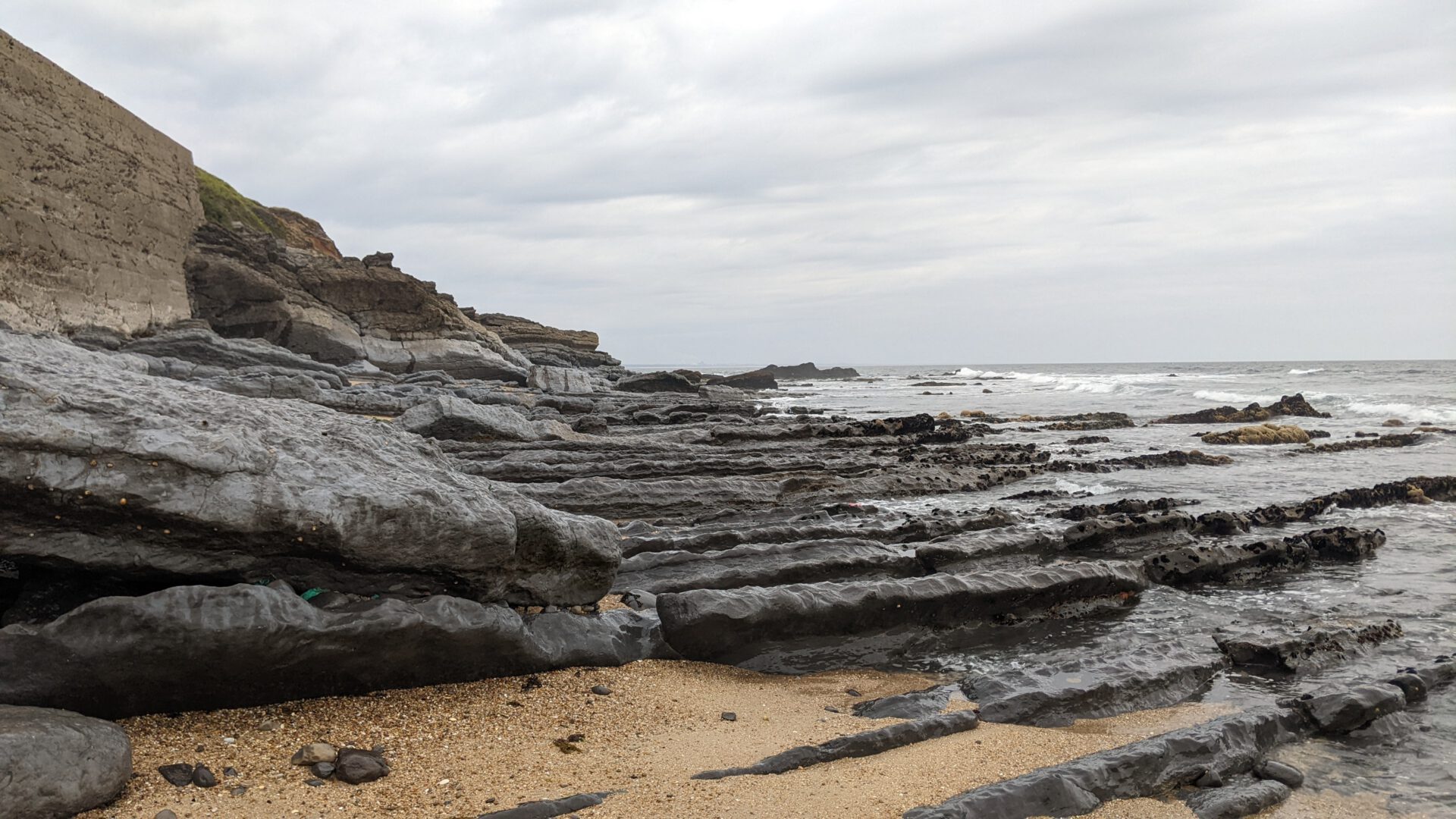 Alternativroute am Strand entlang